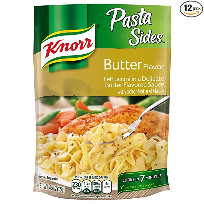 Knorr Pasta Sides Butter Fettuccine 4.5 oz | ADKCurbside